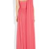 Notte By Marchesa Embellished Oneshoulder Silkchiffon Gown in Pink (coral) - Lyst