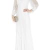 Philosophy Di Alberta Ferretti Silkchiffon Gown in White (ivory) - Lyst