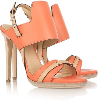 Reed Krakoff Twotone Leather Sandals - Lyst