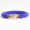 Tory Burch Logo Bead Bracelet in Blue (bright blue) - Lyst