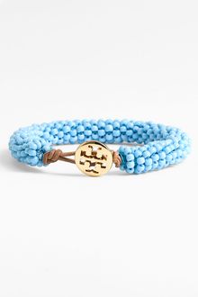 Tory Burch Logo Bead Bracelet - Lyst