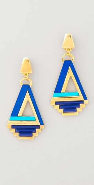 Tory Burch Floyd Earrings in Yellow - Lyst