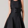 Viktor & Rolf Full Skirt Dress with Belt in Black - Lyst