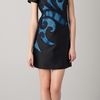 Viktor & Rolf Shift Dress with Mesh Swirl in Black - Lyst
