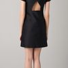 Viktor & Rolf Shift Dress with Mesh Swirl in Black - Lyst