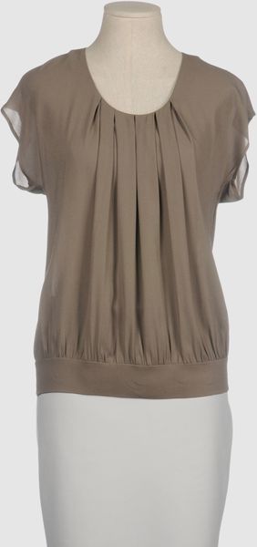 Alysi Blouses in Brown (khaki) - Lyst