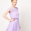 Asos Skater Dress With Daisy Lace in Purple (lilac) - Lyst