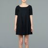 Aspesi Poplin Aline Dress in Black - Lyst