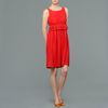 Aspesi Silk Gathered Dress in Red - Lyst