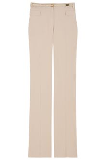 Elie Saab High Waist Crepe Trousers - Lyst