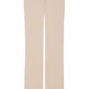 Elie Saab High Waist Crepe Trousers in Beige - Lyst