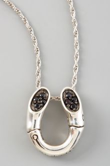 John Hardy Bamboo Horseshoe Pendant Necklace - Lyst