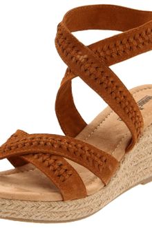 Minnetonka Womens Haley Wedge Sandal - Lyst