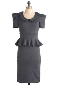 ModCloth Work with Me Dress in Charcoal - Lyst