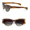 Oliver Peoples Kosslyn Cateye Plastic Sunglasses in Brown - Lyst