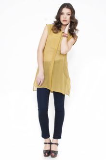 See By Chloé Sleeveless Button Down Tunic - Lyst