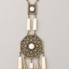 Theodora & Callum Geometric Necklace in White (ivory) - Lyst