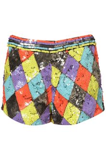Topshop Harlequin Sequin Shorts By Dress Up - Lyst