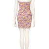 Topshop Flower Print Bandeau Dress in Pink - Lyst