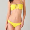 Tori Praver Swimwear Lily Bikini Top in Yellow - Lyst