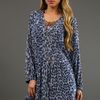 Tracy Reese Pintucked Peasant Blouse in Grey Marine 45 Off in Gray (grey) - Lyst