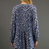 Tracy Reese Pintucked Peasant Blouse in Grey Marine 45 Off in Gray (grey) - Lyst