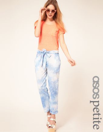 ASOS Collection Asos Petite Exclusive Tie Dye Soft Chino - Lyst