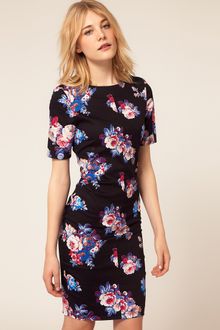 ASOS Collection Asos Pencil Dress in Floral Print - Lyst