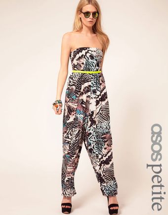 ASOS Collection Petite Exclusive Jumpsuit in Print - Lyst
