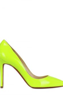 Christian Louboutin 100mm Pigalle Leather Fluo Pointy Pumps - Lyst