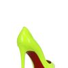 Christian Louboutin 100mm Pigalle Leather Fluo Pointy Pumps in Yellow - Lyst