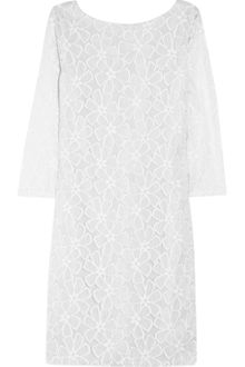 Diane Von Furstenberg Sarita Embroidered Tulle Mini Dress - Lyst