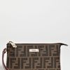 Fendi Zucca Wristlet in Brown (brown/ pink) - Lyst