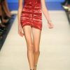 Isabel Marant Lia Ruched Fineknit Jersey Dress in Red - Lyst