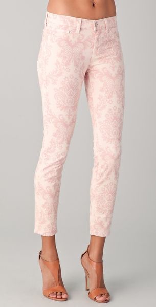 J Brand Baroque Skinny Jeans in Pink - Lyst