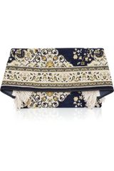 Maison Martin Margiela Oversized Upholstery Velvet Jacquard Clutch