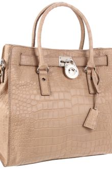 Michael by Michael Kors Hamilton Large Crocembossed Ns Tote - Lyst