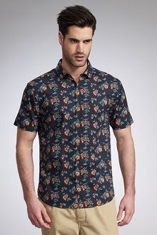 Original Penguin Floral Print Short Sleeve Shirt  - Lyst
