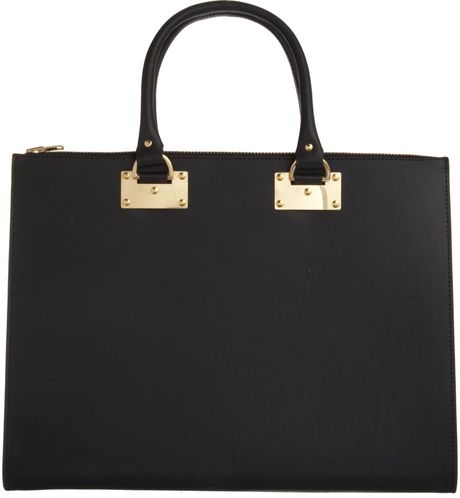 Sophie Hulme Double Zip Shopper Tote in Black - Lyst