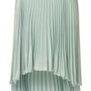 Topshop Pleated Dip Back Skirt in Green (mint) - Lyst