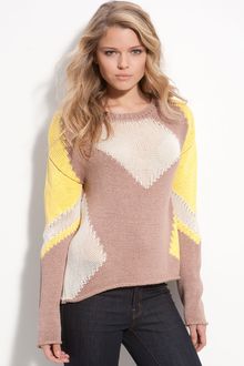 Aiko Maryna Slouchy Colorblock Sweater - Lyst