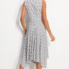 Calvin Klein Hankie Hem Dress in Black (black/ white) - Lyst