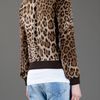 Dolce & Gabbana Leopard Print Bomber Jacket in Animal (leopard) - Lyst