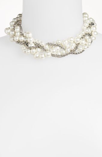 Givenchy Indus Glass Pearl Torsade Necklace - Lyst