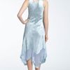 Komarov Beaded Pleated Charmeuse Dress Jacket in Blue (blue glass) - Lyst