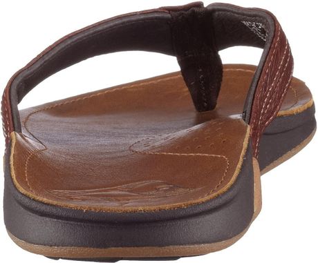 Reef Mens Leather Jbay Thong Sandal in Brown for Men (browntan ...