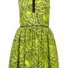 Topshop Pacific Zip Front Dress in Green (lime) - Lyst
