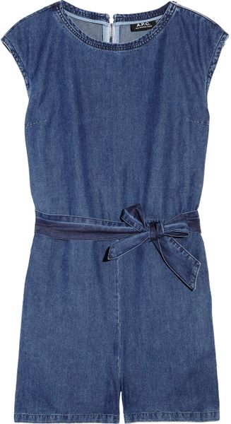  Washed Denim Playsuit 