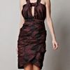 Burberry Prorsum Overdyed Print Dress in Black - Lyst