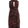 Burberry Prorsum Overdyed Print Dress in Black - Lyst